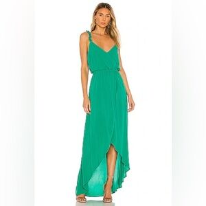 Jack by BB Dakota Vibrant Green High Low Dress